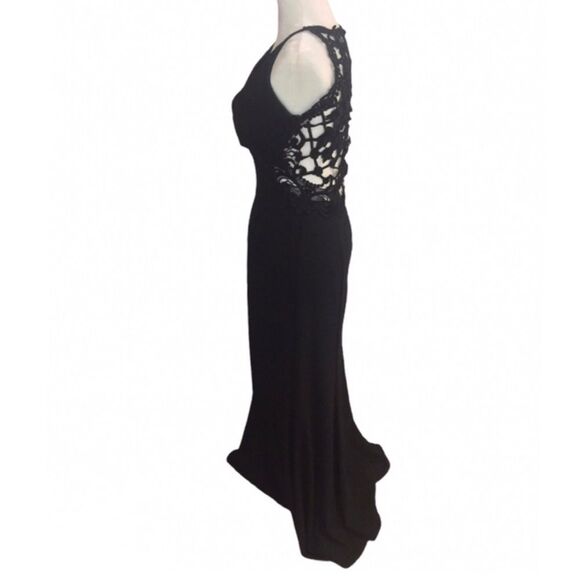 Jessica McClintock Vintage Black Mermaid Gown - Picture 8 of 16